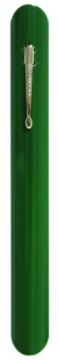 Green Enamel Crumber with Nickel Plated Pocket Clip